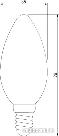 Светодиодная лампа Elektrostandard C35 7W 3300K E14 BLE1411