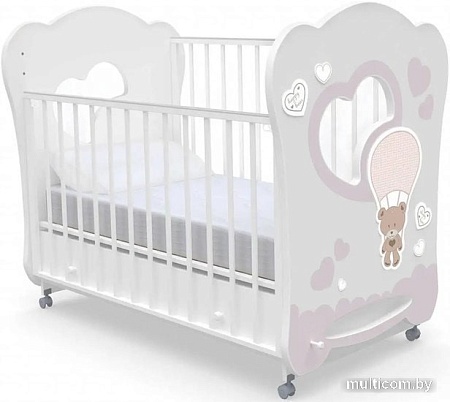 Классическая детская кроватка Nuovita Stanzione Cute Bear Swing (белый)