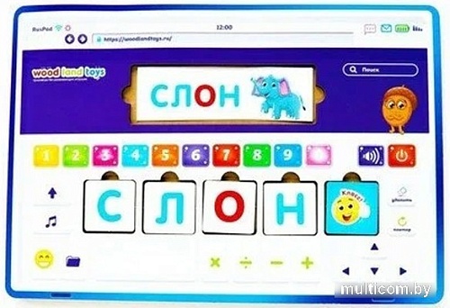 Развивающая игра WoodLand Toys RusPad 139106