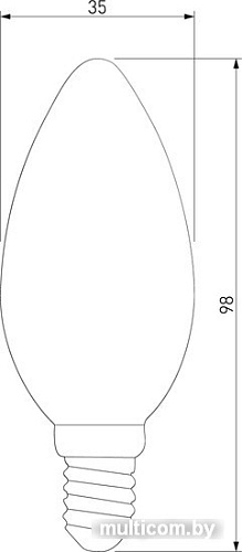 Светодиодная лампа Elektrostandard C35 7W 3300K E14 BLE1411