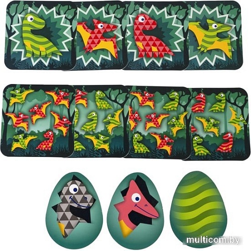 Развивающая игра Bondibon Полосатый динозаврик ВВ5206