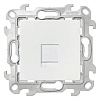 Розетка телефонная Simon 2410480-030 (белый)