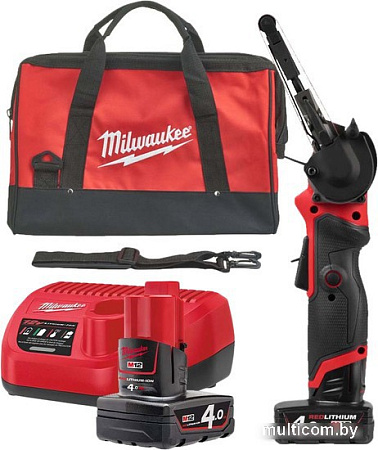 Ленточная шлифмашина Milwaukee M12 Fuel FBFL13-402B (с 2-мя АКБ, сумка)