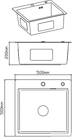 Кухонная мойка Diadonna DS5050В