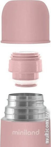 Термос Miniland Silky Thermos 500мл (розовый/листья)