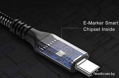 Кабель VCOM CU541M-1.2M USB4 - USB4 (1.2 м, черный)