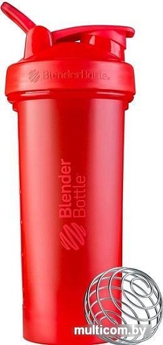 Шейкер спортивный Blender Bottle Classic V2 Full Color красный BB-CLV228-FCR