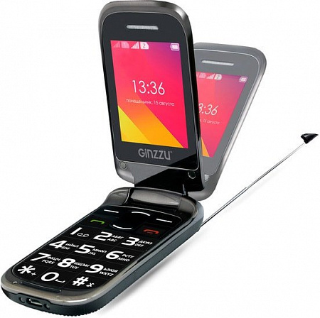 Мобильный телефон Ginzzu MF701 (черный)