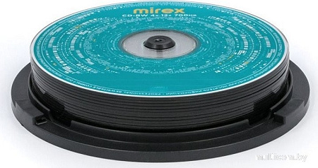 CD-RW диск Mirex 700Mb 12х UL121002A8L (10 шт.)