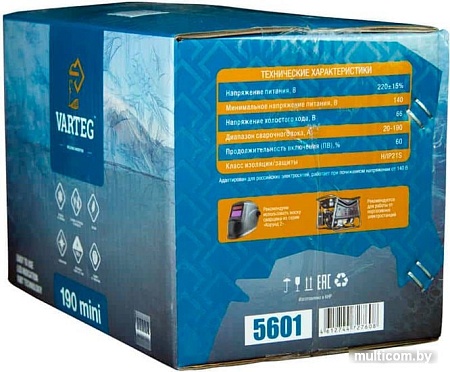 Сварочный инвертор FoxWeld Varteg 190 Mini