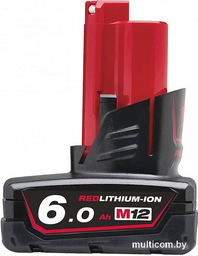 Аккумулятор Milwaukee M12 M12B6 4932451395 (12В/6 Ач)