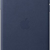 Чехол Apple Leather Case для iPhone 11 Pro Max (темно-синий)