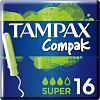 Тампоны с аппликатором Tampax Compak Super с аппликатором (16 шт)
