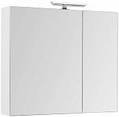 Aquanet Шкаф с зеркалом Йорк 100 (белый)