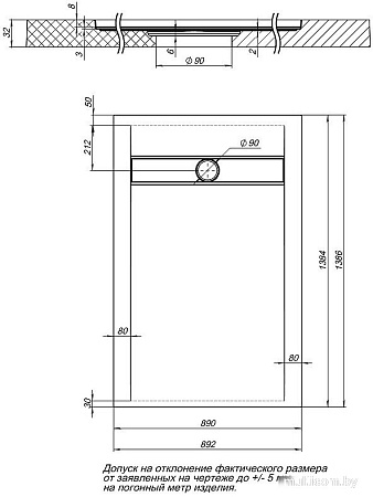 Душевой поддон Aquanet Delight New 140x90 258885