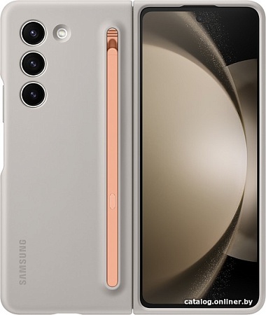 Чехол для телефона Samsung Slim S Pen Case Z Fold5 (песочный)