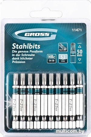 Набор бит GROSS 11471 (10 предметов)