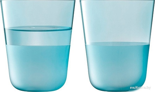 Набор стаканов для воды и напитков LSA International Arc Contrast G1747-14-125 (2 шт, голубой)