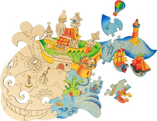 Мозаика/пазл Woody Чудо-Юдо Рыба-Кит 00556