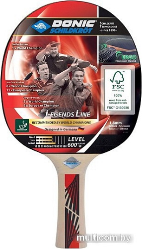 Ракетка для настольного тенниса Donic-Schildkrot Legends 600 724416
