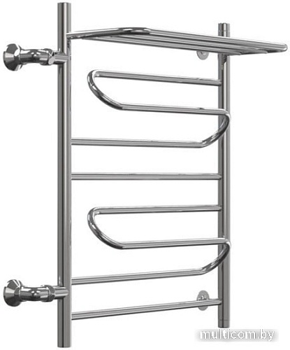 Полотенцесушитель Granula Браво, с полочкой боковое подключение левое 50х80 см