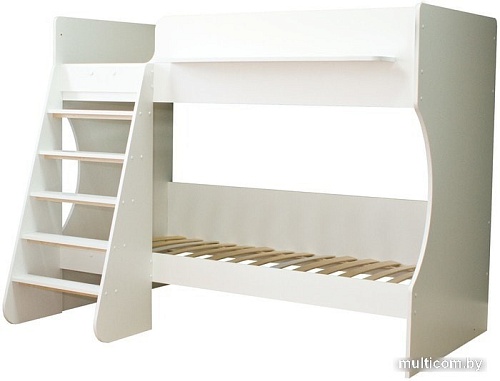 Двухъярусная кровать Красная звезда Р434 Капризун 3 160x80 (белый)