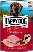 Консервированный корм для собак Happy Dog Sensible Sardinia Коза 400 г