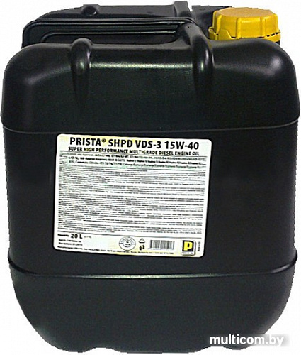 Моторное масло Prista SHPD VDS-3 10W-40 20л