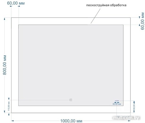 Cersanit Зеркало LED 030 100x80