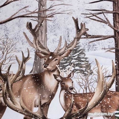 Покрывало Этель Олени в зимнем лесу 7356796 200x215