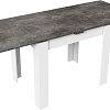 Кухонный стол Трия Промо тип 3 (белый/ателье темный)