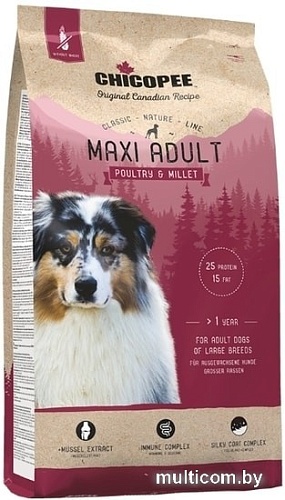 Сухой корм для собак Chicopee CNL Maxi Adult Poultry & Millet 15 кг