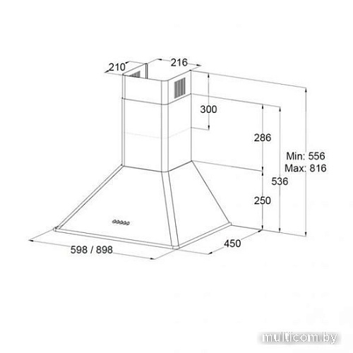 Кухонная вытяжка Zigmund & Shtain K 148.6 X