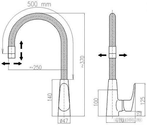 Смеситель Slezak RAV AM719.5-10B