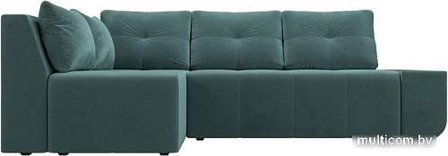 Угловой диван Mebelico Амадэус 109682 (левый, велюр, бирюза)