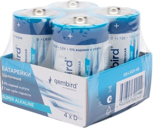 Батарейка Gembird GB-LR20-4B