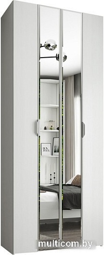 Шкаф-гармошка Евва Лайн ЛН-2D.220.60(1Z/1Z) (бодега белый)