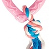 Игрушка для собак Duvo Plus Сердце c веревками 11427/pink
