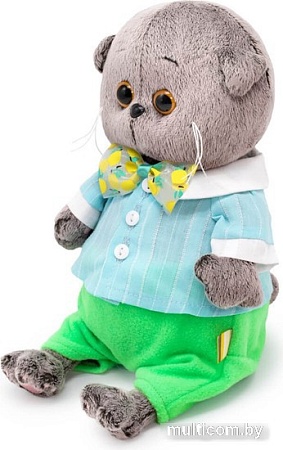 Классическая игрушка BUDI BASA Collection Басик Baby в костюмчике с галстуком-бабочкой BB-128