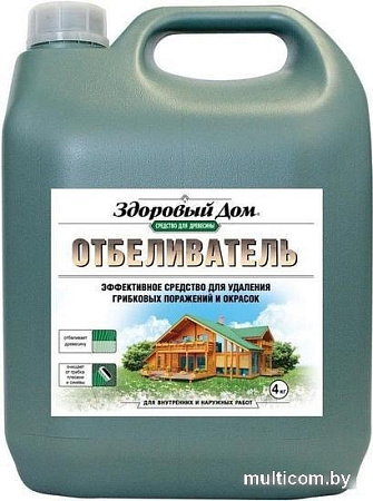 Отбеливатель древесины Здоровый дом для уничтожения грибка 4 кг