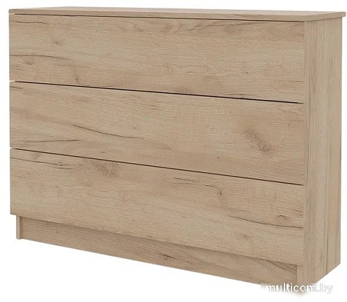 Комод Горизонт Нео 1050 3 ящика (дуб золотой крафт)