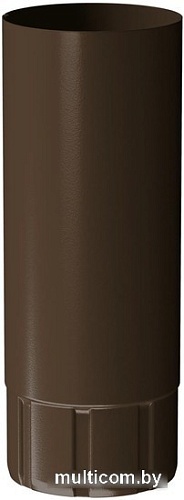 Кровля Docke Stal Premium Труба водосточная D90 1 м (каштан 8017)