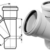 Ostendorf Skolan dB SKEA – тройник 150x150x45° 337200
