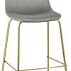 Стул Stool Group Валенсия SN полубарный OS-001CB HLR-18 (велюр серый/золотые ножки)
