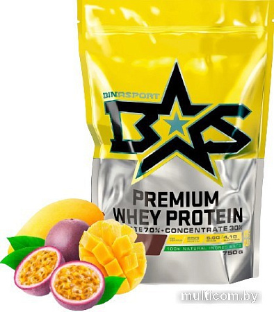 Протеин Binasport Premium Whey Protein (750г, манго/маракуйя)