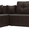 Угловой диван Mebelico Кембридж угловой 108831 (левый, экокожа, коричневый)