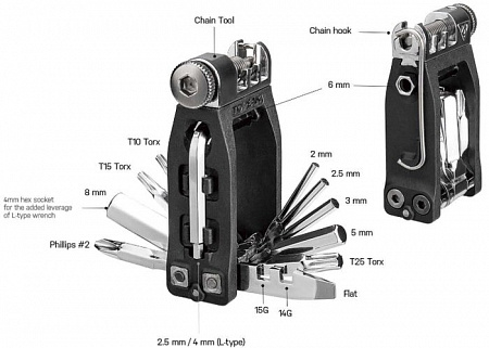 Мультитул Topeak Ninja Toolbox T16 TNJM-TBX16