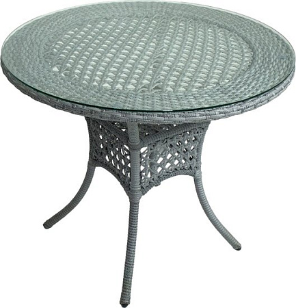 Стол Aiko Rattan Deco 5045П круглый 90х90х75 (серый)