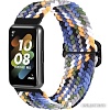 Ремешок Rumi Wick из плетеного нейлона для Huawei Band 7 (темный микс)