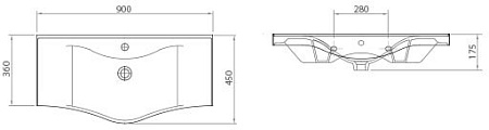 Умывальник Lapino Basic 7090